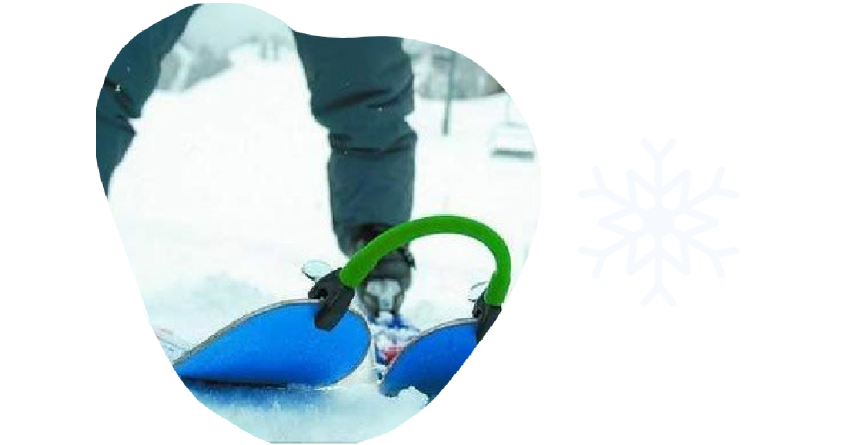 Edgie Wedgie® - The Original Kids Ski Tip Connector (Green), Skis -   Canada